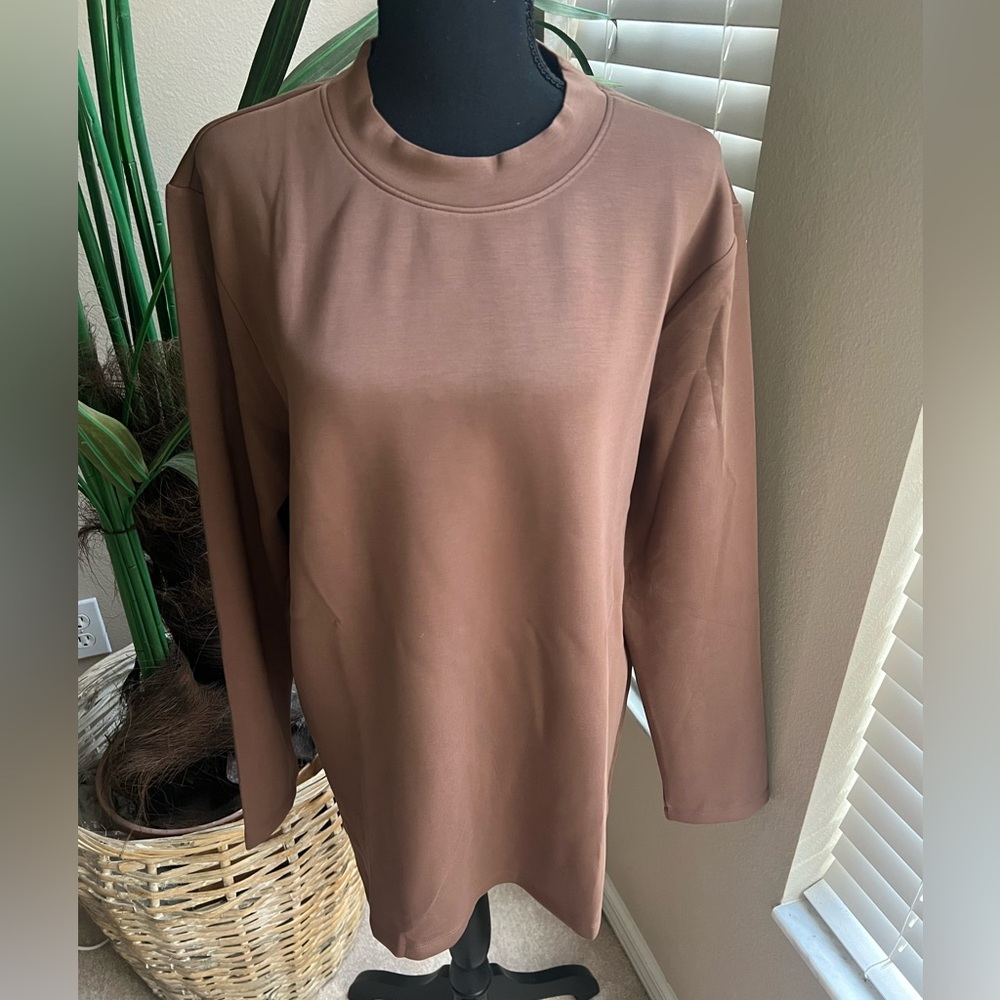 NWT Fioboc Men’s Modal Blend Elbow Patch Long Sleeve Tee:Slim Fit XL